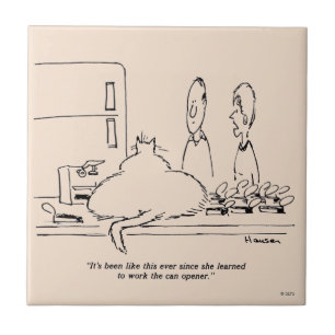 Fettkatze Fliese