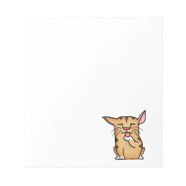 Fettkatze Notizblock (Vorderseite)