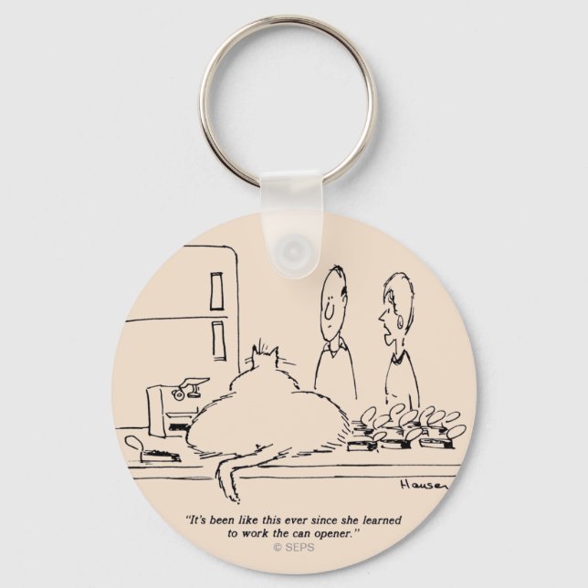 Fettkatze Schlüsselanhänger (Vorderseite)