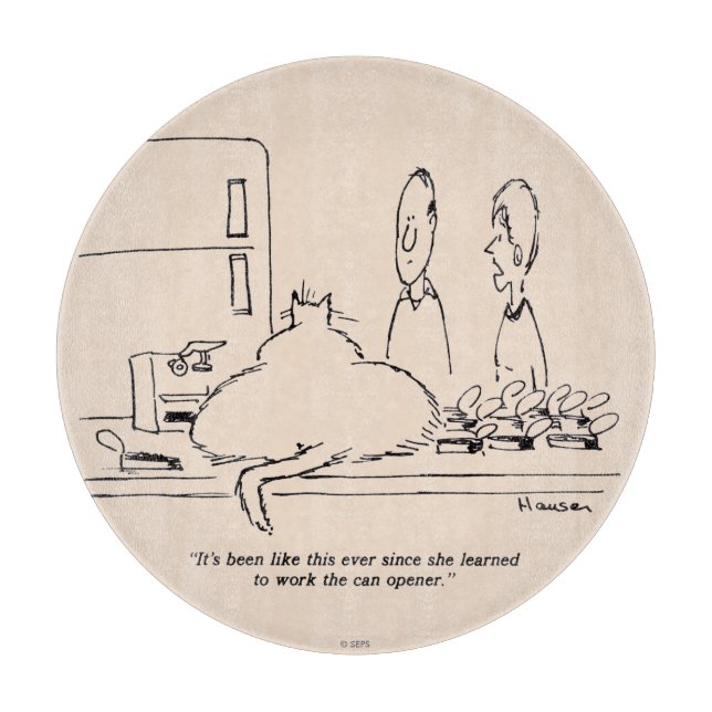 Fettkatze Schneidebrett (Vorderseite)