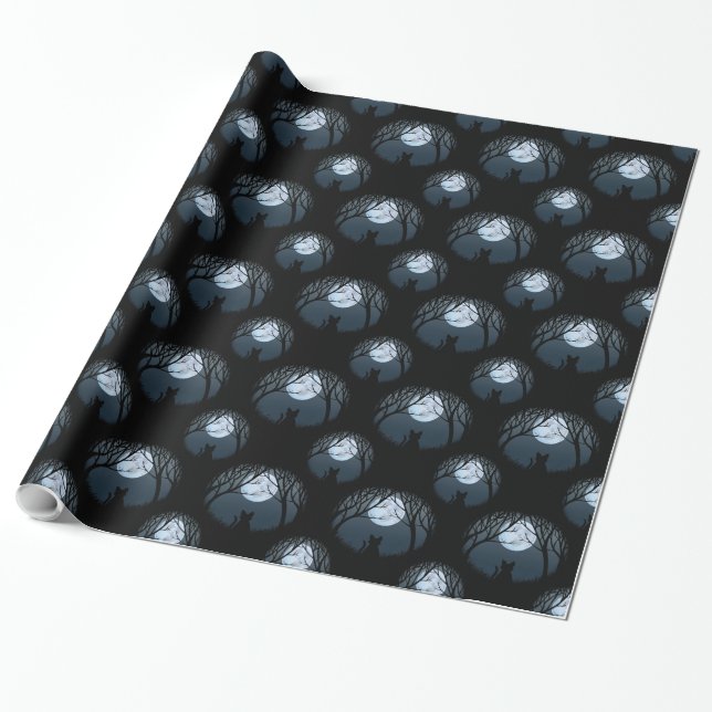Fettkatzenverpackungspapier Niedliches Katzengesch Geschenkpapier (Ungerollt)