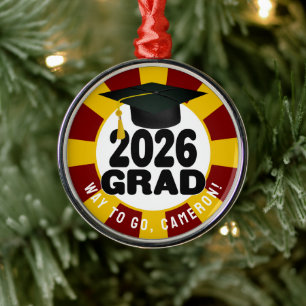 Fettklasse des Abschlusses 2026 Ornament Aus Metall