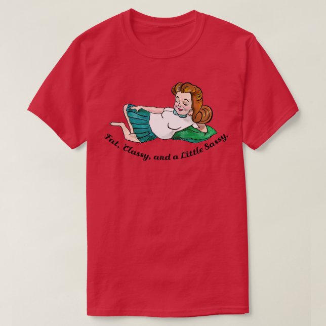 Fettklasse und ein bisschen schwer 2 T-Shirt (Design vorne)