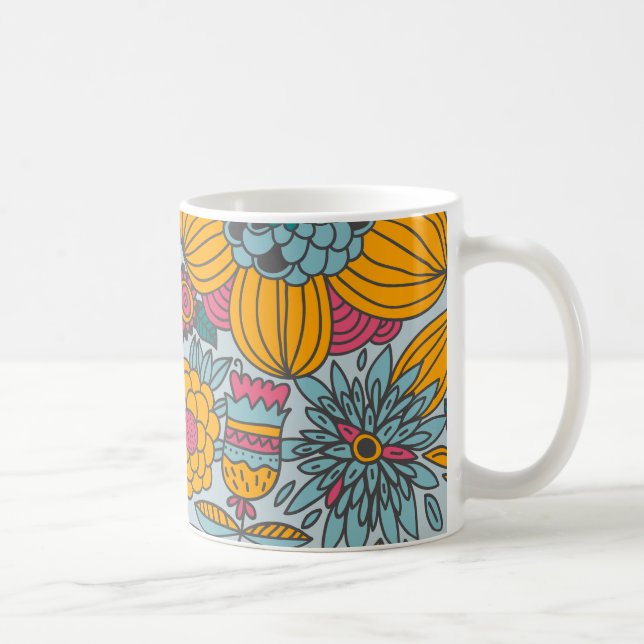 Fettleber und Reben Kaffeetasse (Rechts)