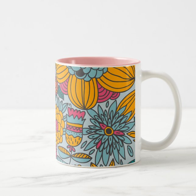 Fettleber und Reben Zweifarbige Tasse (Rechts)
