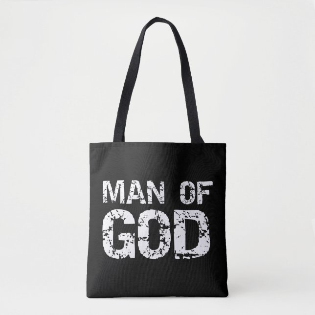 Fettleibiges Christliches Zitat von Men Faith Spri Tasche (Vorderseite)