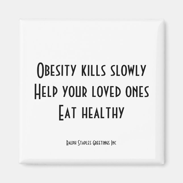 Fettleibigkeit Magnet (Vorne)