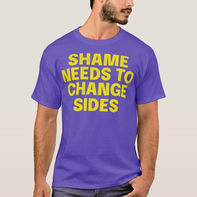 Fettleibigkeit Zitat Shirt Scham muss ändern (Vorderseite)