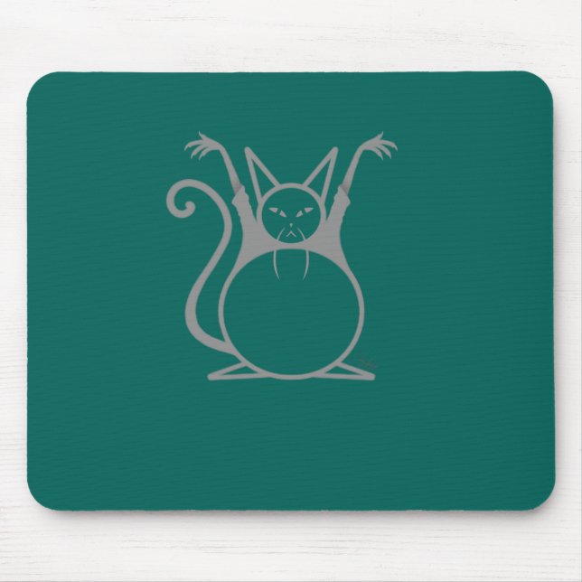 Fettmasterkatze Mousepad (Vorne)