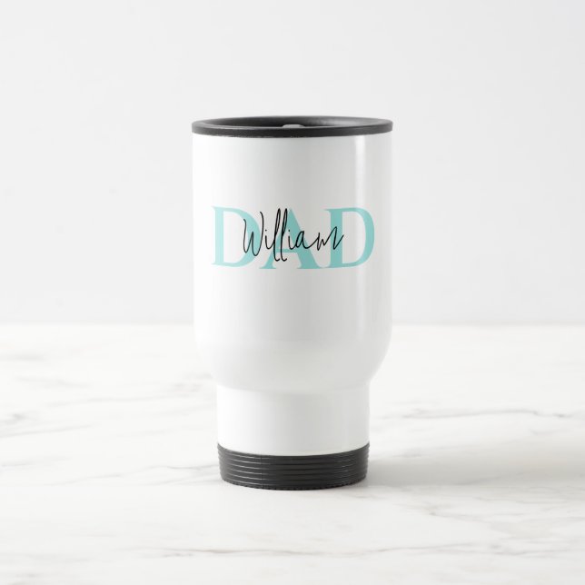 Fettpastel-VATER | Geschenk des modernen Vaters Reisebecher (Mittel)