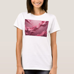 Fettrosa ABSTRACTE KUNST Grafik-T-Shirt T-Shirt