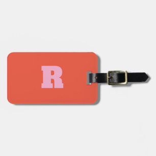 Fettrosa Orange Monogram Gift Gastgeschenk 2025 Gepäckanhänger