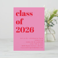 Fettrosa und Rote Klasse der Graduation Party 2025
