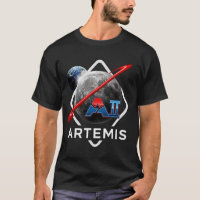 Fettrotes und Blaues Artemis-II-Mission