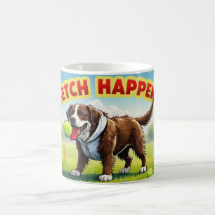 Fetts Happens Humorer Hundekaffee Tasse Schlamm
