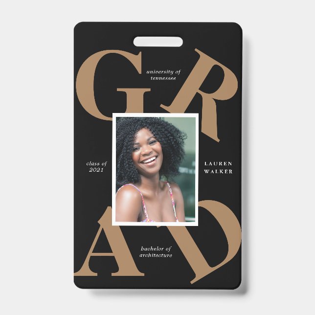 Fettschrift in Schulfarben Ausweis (Vorderseite)