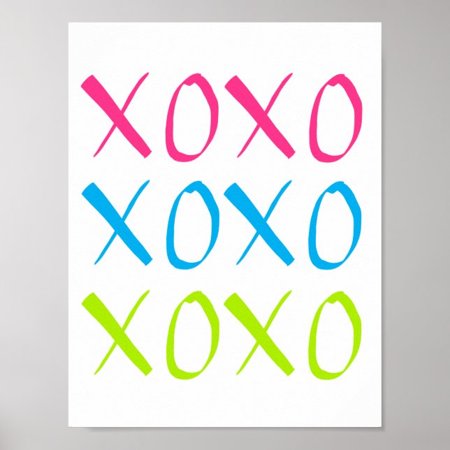 FettSchriftart XOXO Poster (Vorne)