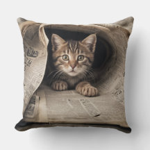 fettstange Katze Wurfkissen