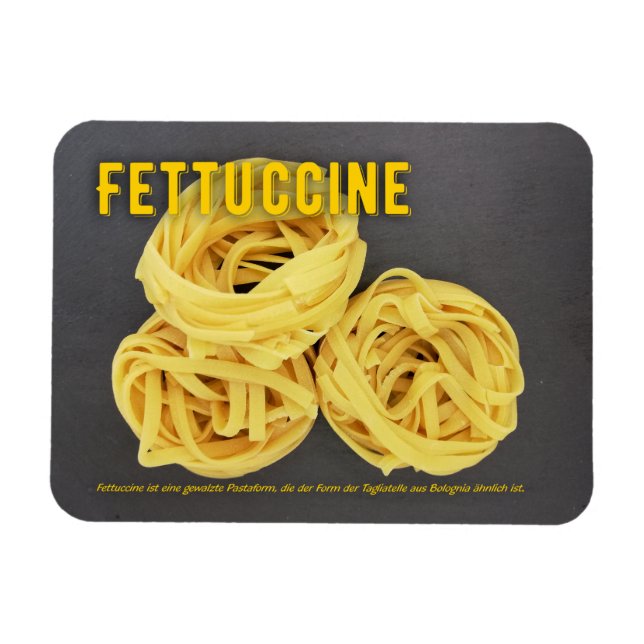 Fettuccine Italienisches Restaurant Rezept zutat  Magnet (Horizontal)