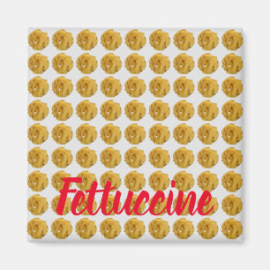 Fettuccine Pasta Nudelmuster für die Lebensmittelh Magnet