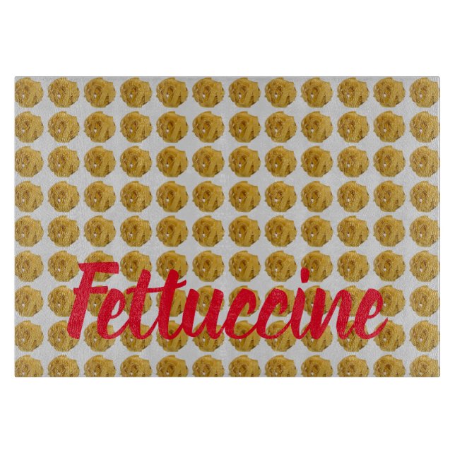 Fettuccine Pasta Nudelmuster für die Lebensmittelh Schneidebrett (Vorderseite)