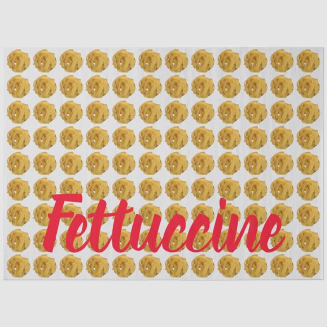 Fettuccine Pasta Nudelmuster für die Lebensmittelh Seidenpapier (Vorderseite)