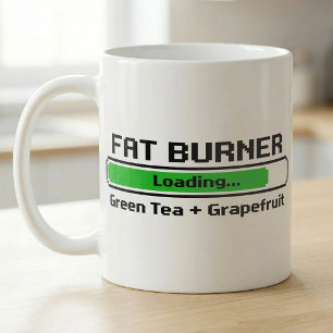 Fettverbrenner-Ladevorgang Grüntee-Grapefruit-Reze Kaffeetasse