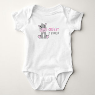 Fettwanst Nilpferd Lustiger Baby-Strampler Baby Strampler
