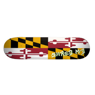 Fetzen-Maryland-Flaggen-Skateboard Skateboard