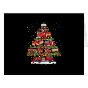 Feu de camion feux Pompier Camion d'incendie Noël