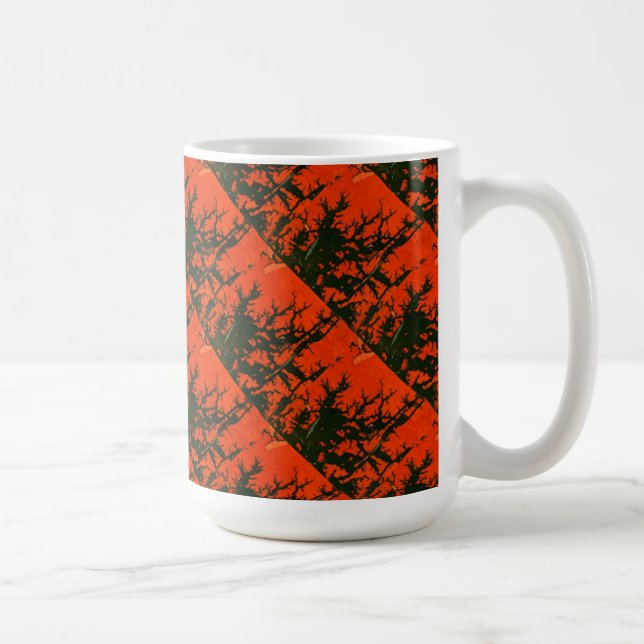"Feu de marais" Conception abstraite Mug (Droite)