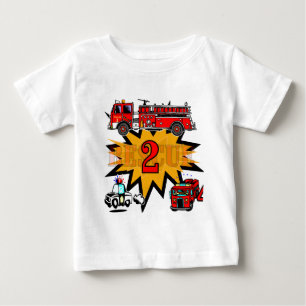 Feu et Secourir 2ème Anniversaire Tshirts et cadea