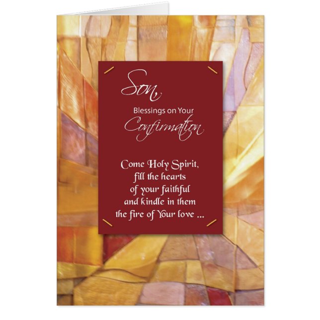 Feu rouge de confirmation du fils (Devant)