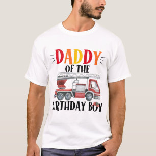 Feu Truck Papa Du T-Shirt Garçon Anniversaire