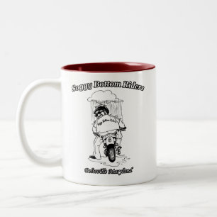 Feuchte untere Reiter - Logos der Kaffee-Tassen-2 Zweifarbige Tasse