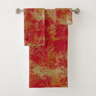 Feuer Abstrakt Badhandtuch Set