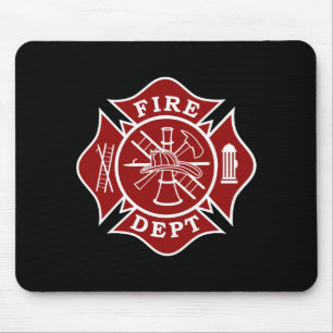 Feuer-Abteilung/Feuerwehrmann-Malteserkreuz Mousepad