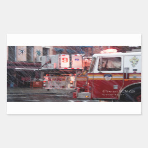 Feuer am 10. rechteckiger aufkleber