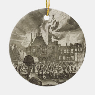 Feuer an alten AmsterdamRathaus, 165 am 17. Juli Keramikornament