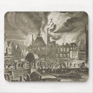 Feuer an alten AmsterdamRathaus, 165 am 17. Juli Mousepad