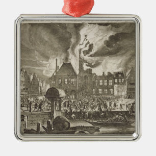 Feuer an alten AmsterdamRathaus, 165 am 17. Juli Ornament Aus Metall