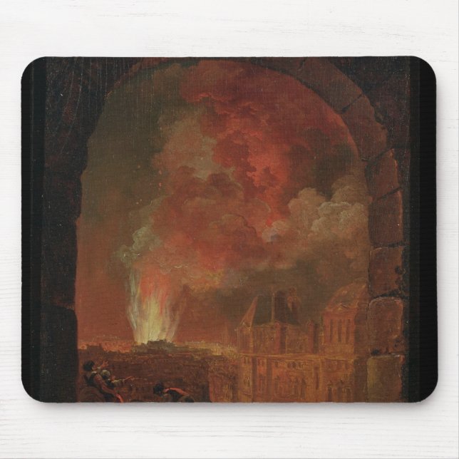 Feuer an der Oper des Palais Royal Mousepad (Vorne)