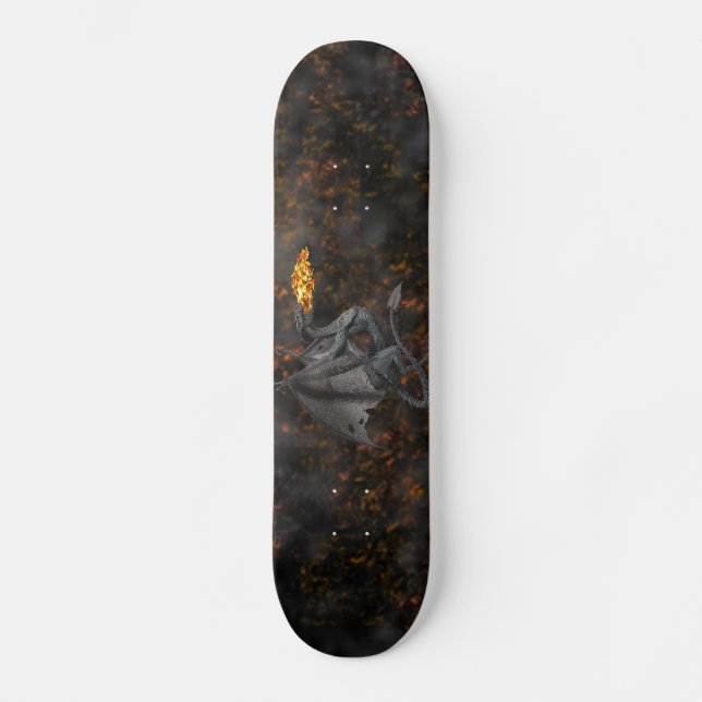 Feuer-Atmendrache Skateboard (Vorderseite)