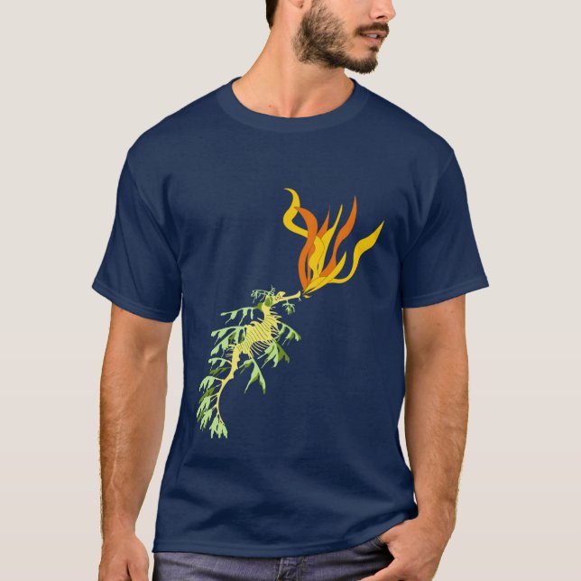 Feuer-atmenseedrache T-Shirt (Vorderseite)