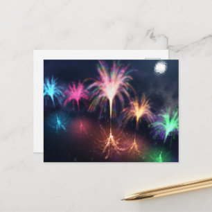 Feuer auf der Wasser Postkarte