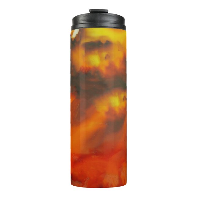 Feuer auf Glass Thermal Tumbler Thermosbecher (Vorderseite)