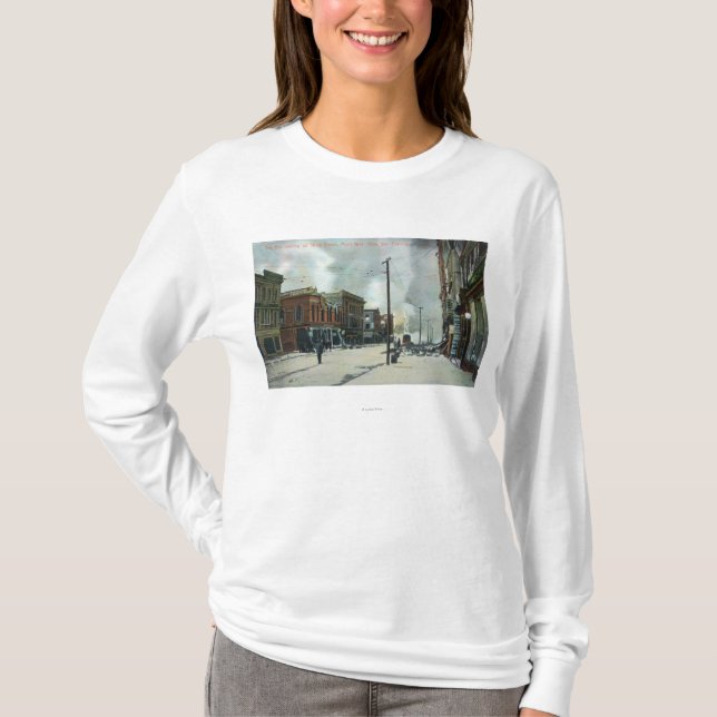 Feuer aufkommende dritte Street, Erdbeben 1906 T-Shirt (Vorderseite)