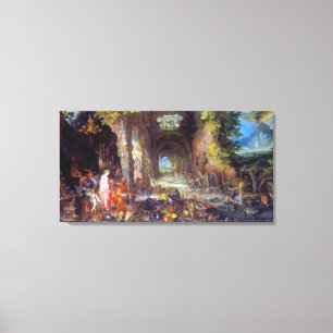 Feuer, bis Januar Brueghel das Älteste Leinwanddruck