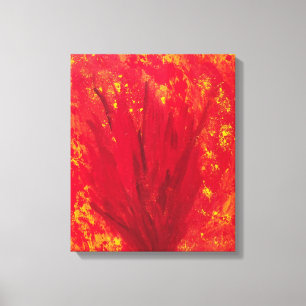FEUER-BLÜTEN-Leinwanddruck Leinwanddruck