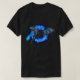 Feuer, das blaue Flammen-Drachen atmet T-Shirt (Design vorne)